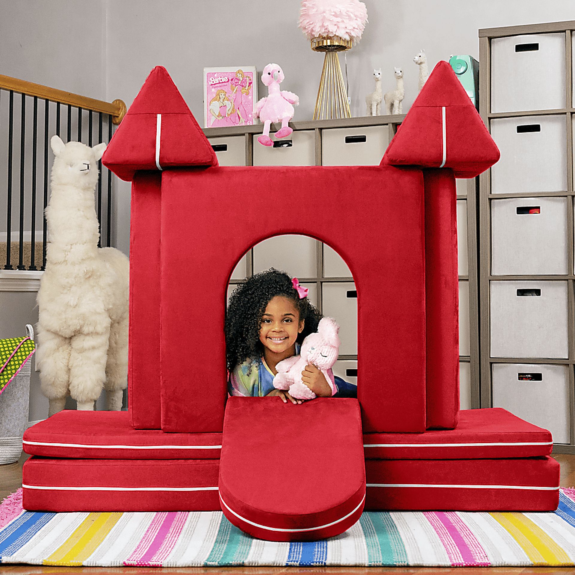 Kids Liezel Red Castle Gate Playset - Image 2