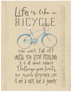 Kids Life is Like a Bicycle Artwork