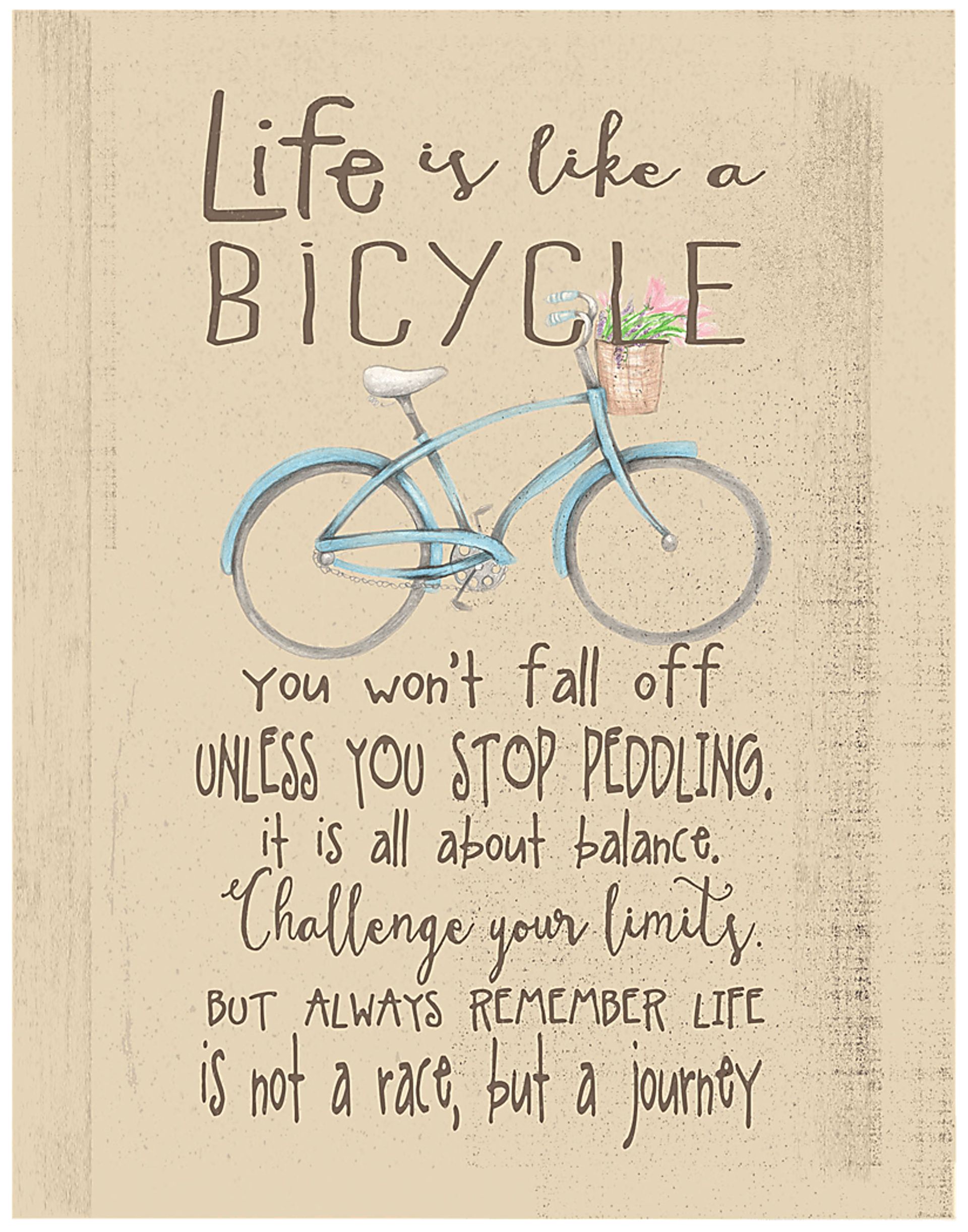 Kids Life is Like a Bicycle Artwork - Image 1