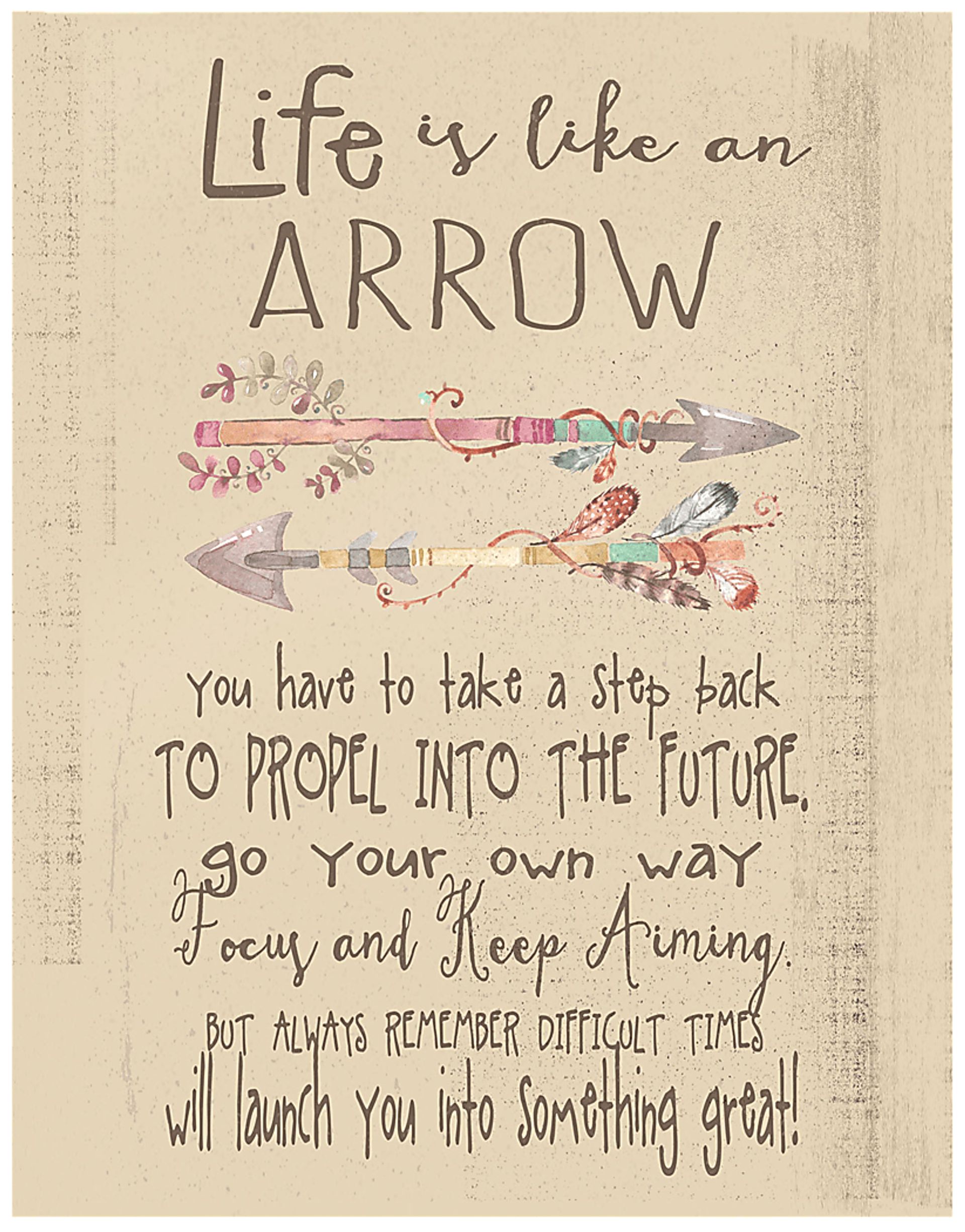 Kids Life is Like an Arrow Artwork - Image 1