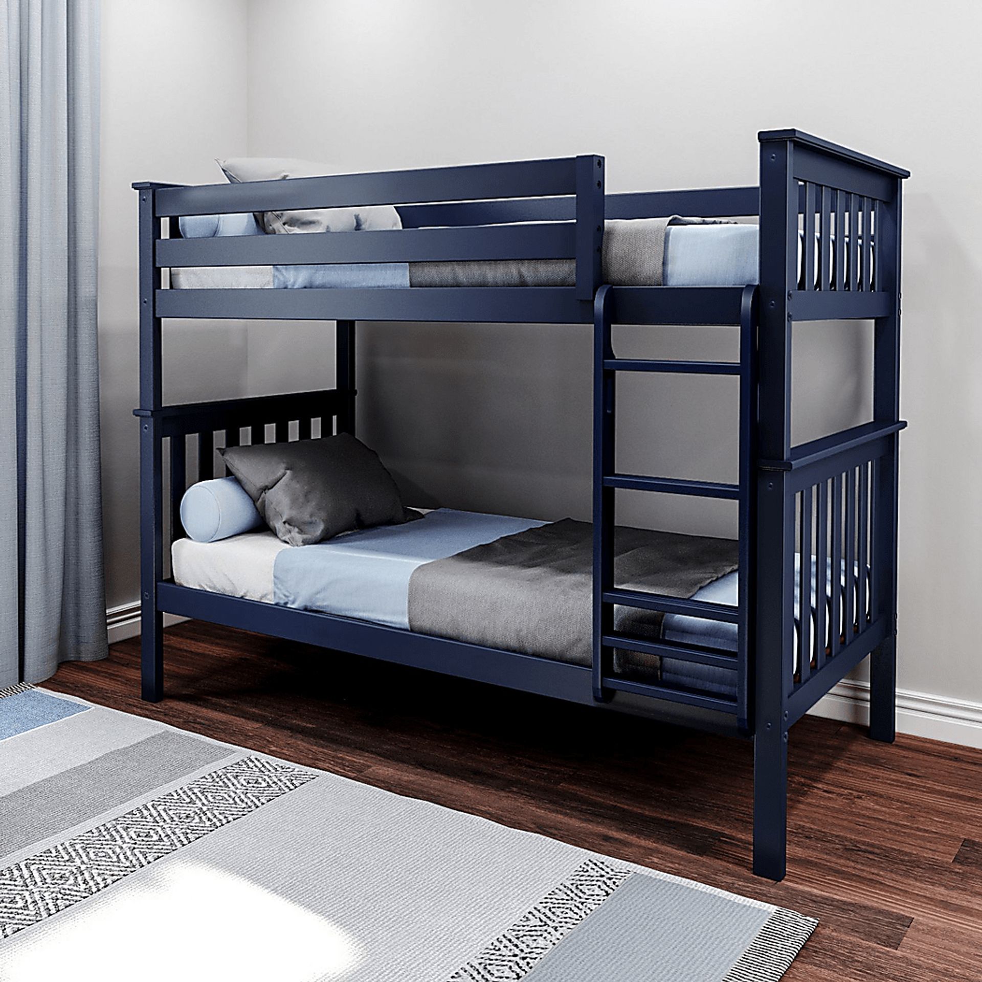 Kids Lilose I Blue Twin/Twin Bunk Bed - Image 2