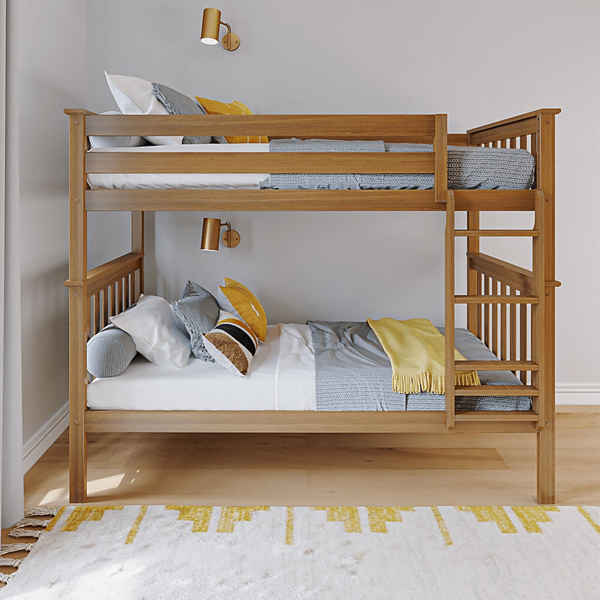 Kids Lilose I Pecan Twin/Twin Bunk Bed - Image 2