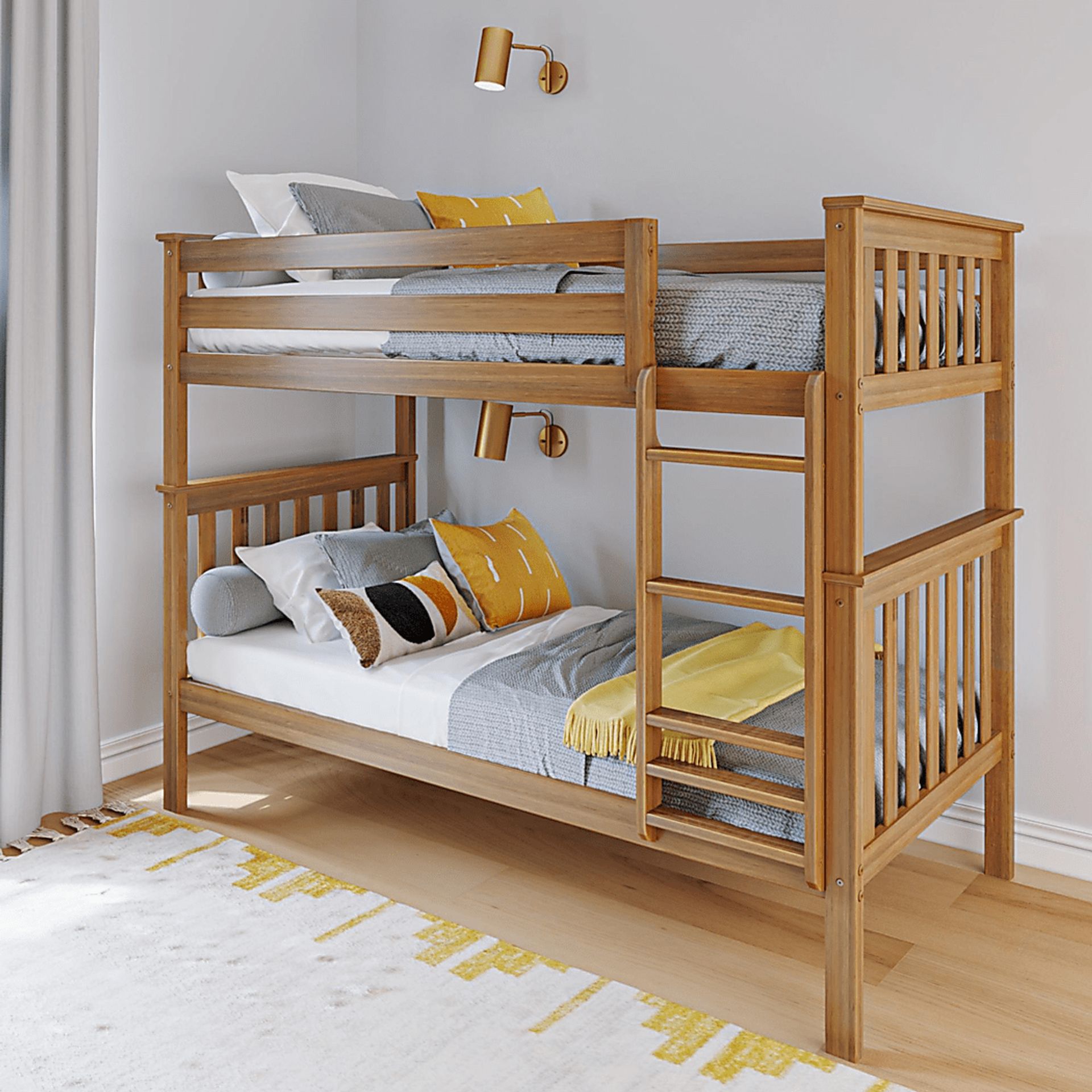 Kids Lilose I Pecan Twin/Twin Bunk Bed - Image 3