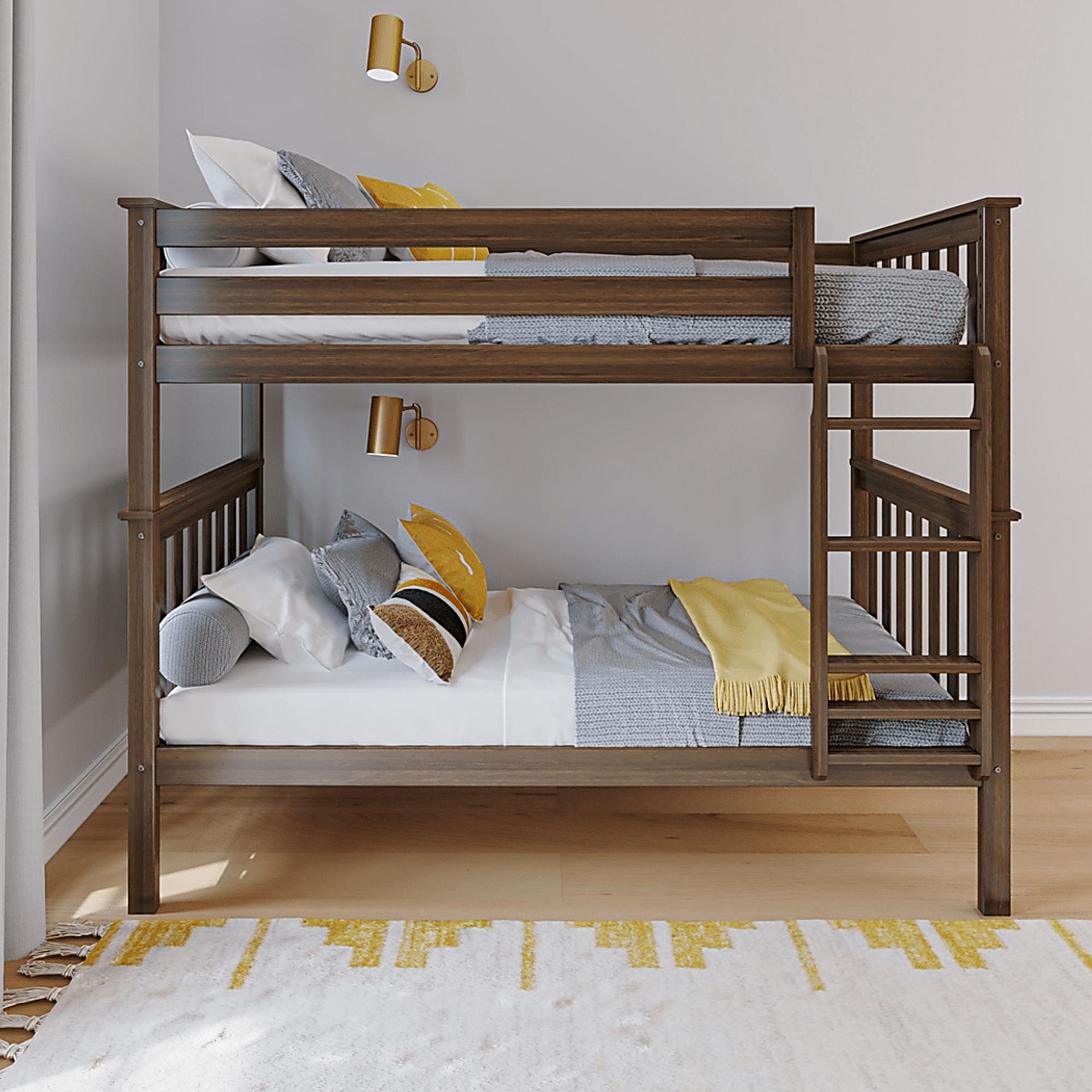 Kids Lilose I Walnut Twin/Twin Bunk Bed - Image 2