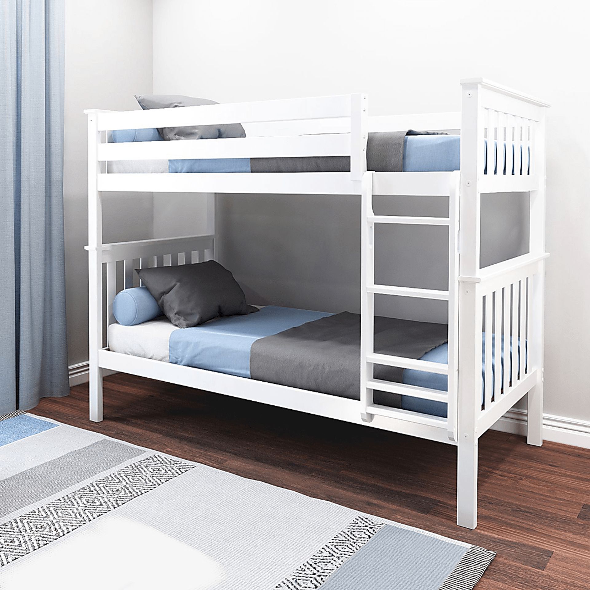 Kids Lilose I White Twin/Twin Bunk Bed - Image 2