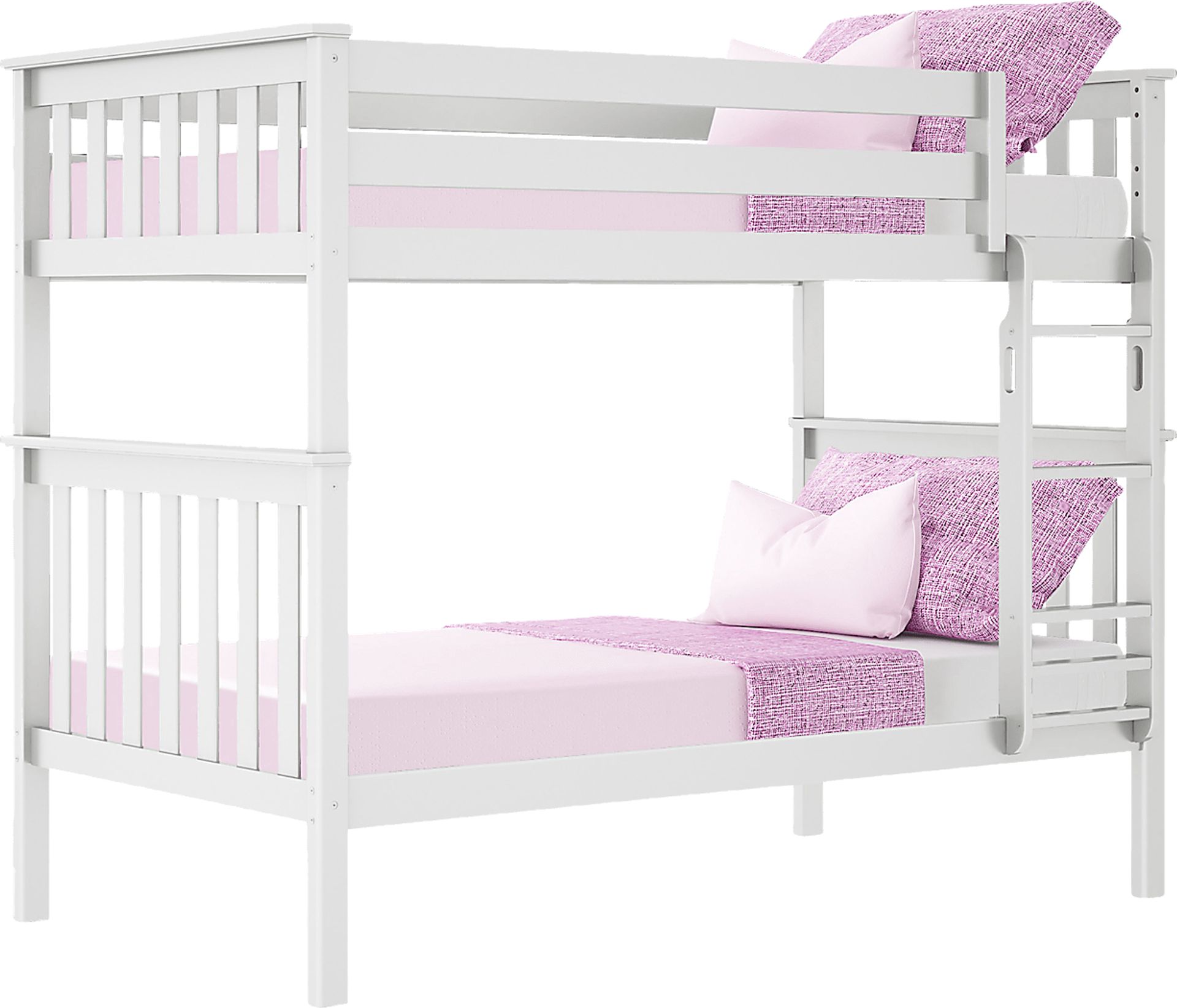 Kids Lilose I White Twin/Twin Bunk Bed - Image 1