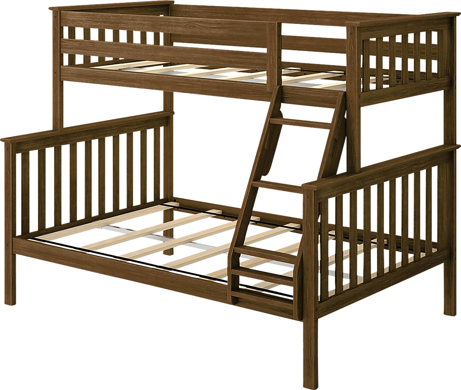 Kids Lilose II Walnut Twin/Full Bunk Bed - Image 1