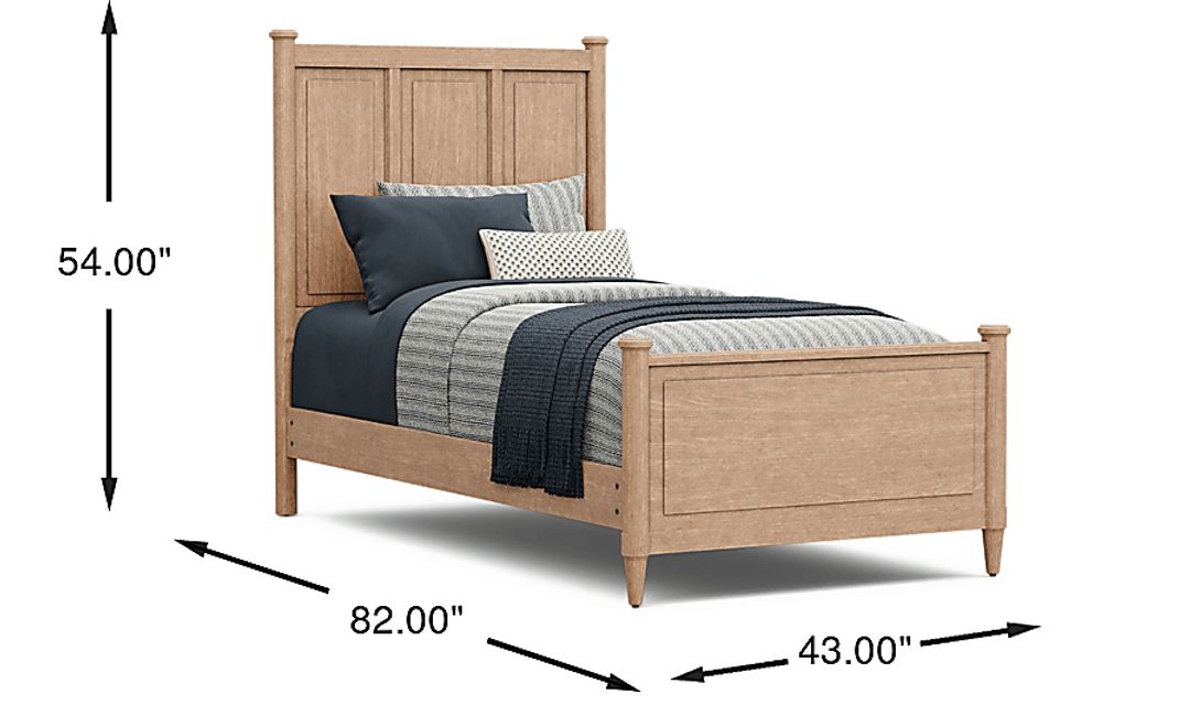 Kids Lindbrook Sand Twin Panel Bed