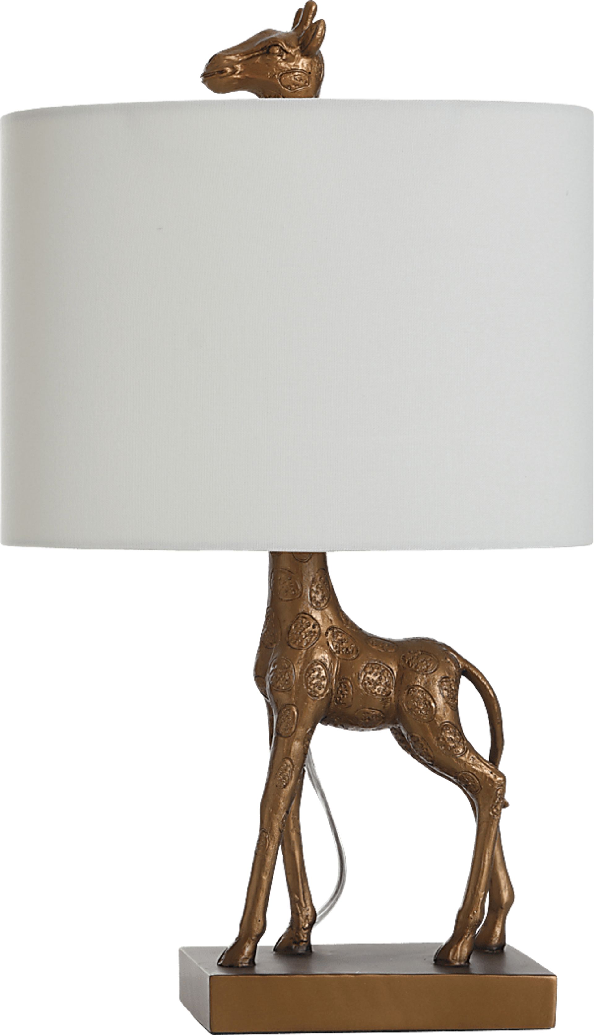 Kids Lion King Decor Bronze Giraffe Table Lamp - Image 1