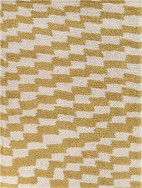 Kids Buzz Club Yellow 5'3 x 7' Rug