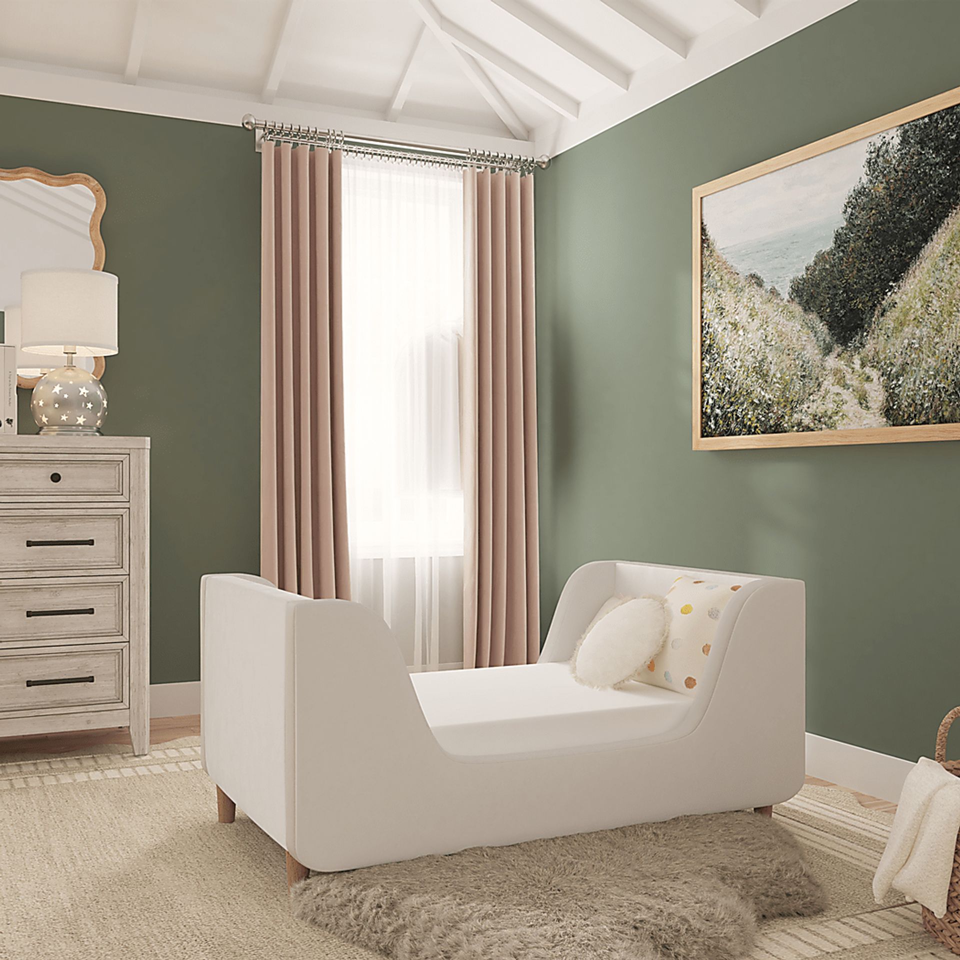 Kids Lirik White Toddler Bed - Image 2