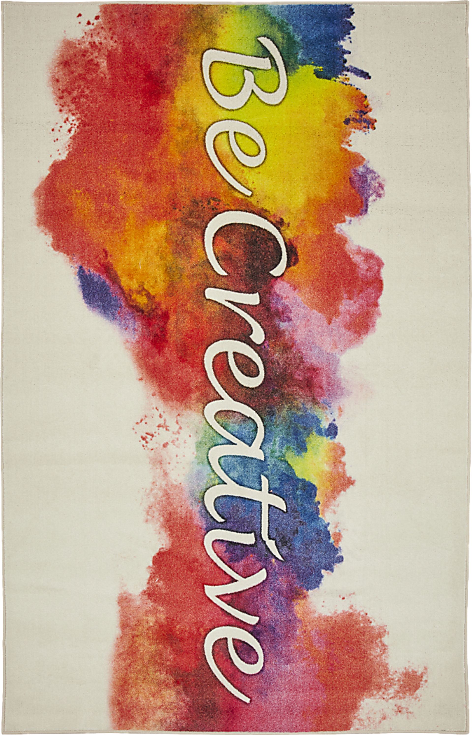 Kids Little Creator Red 3' x 5' Rug - Image 1