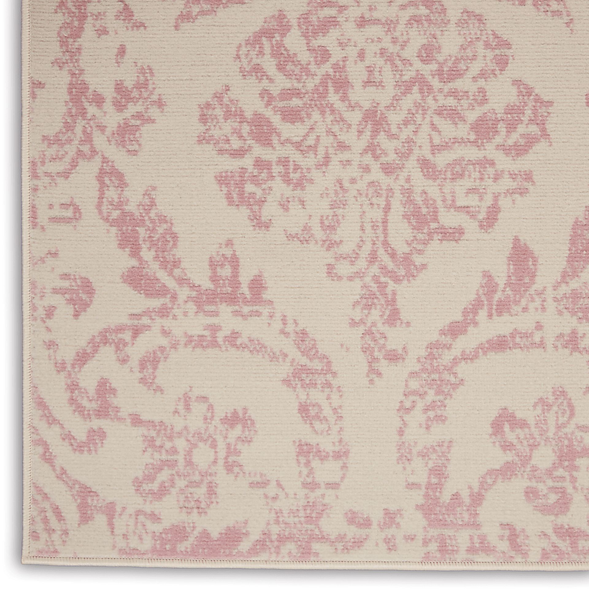 Kids Little Princess Decor Pink 5'3 X 7'3 Damask Rug - Image 4