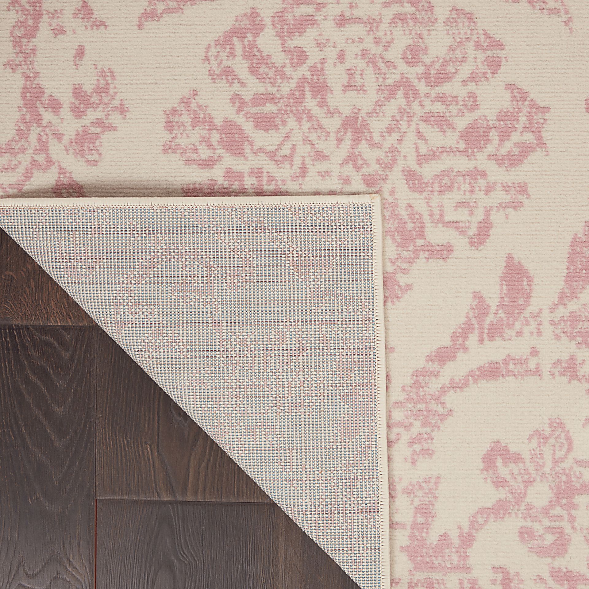 Kids Little Princess Decor Pink 5'3 X 7'3 Damask Rug - Image 5