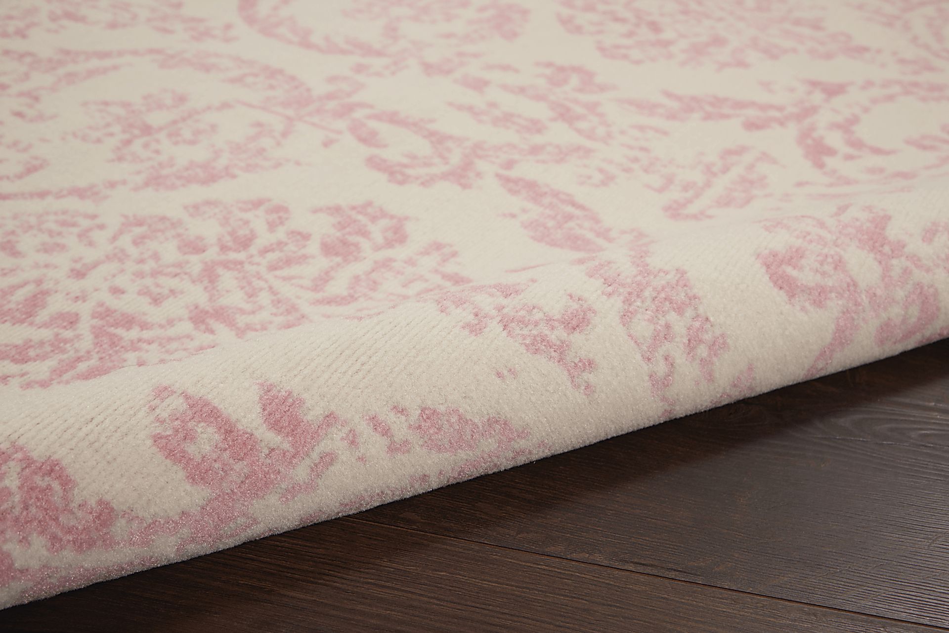 Kids Little Princess Decor Pink 5'3 X 7'3 Damask Rug - Image 6
