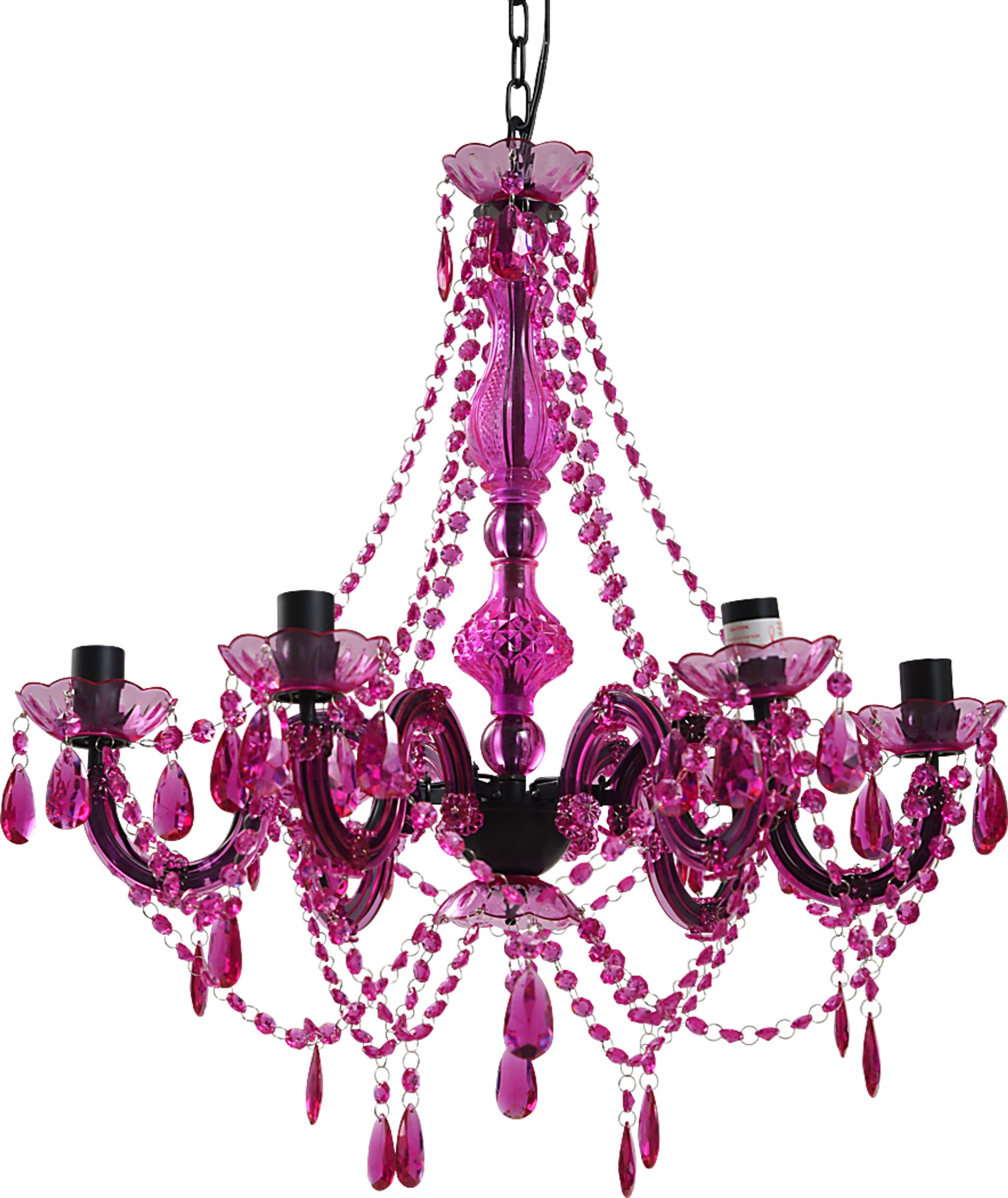 Kids Little Princess Decor Pink Chandelier - Image 1