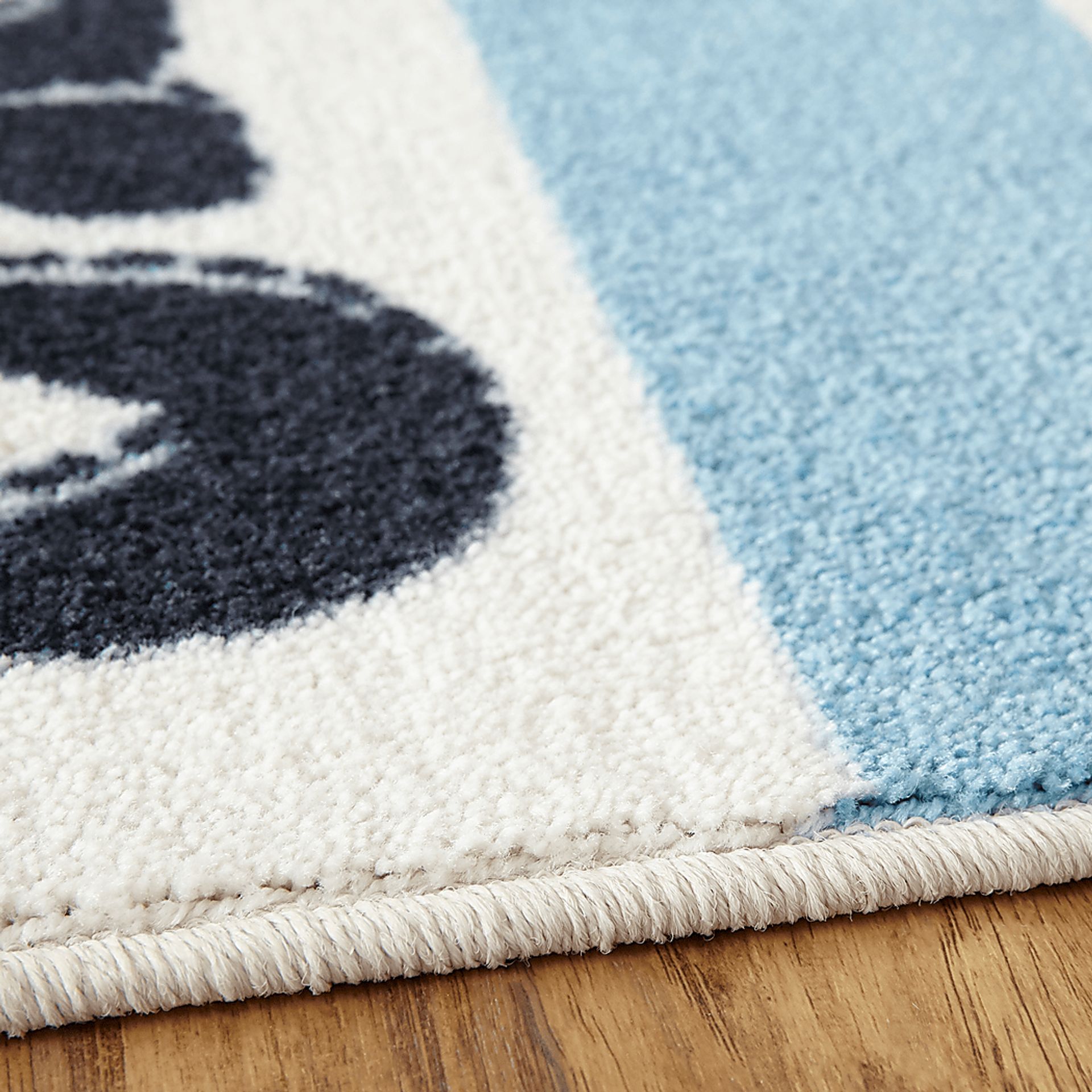 Kids Little Tracks Blue 3' x 5' Rug - Image 3