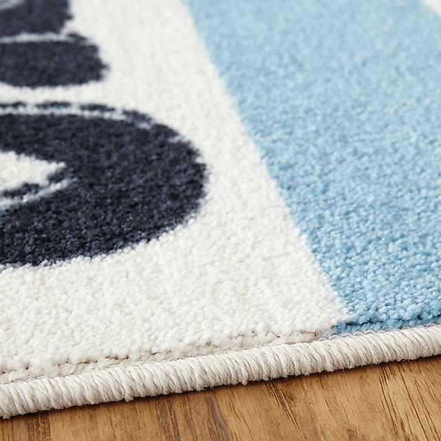 Kids Little Tracks Blue 5' x 8' Rug - Thumbnail - Image 3