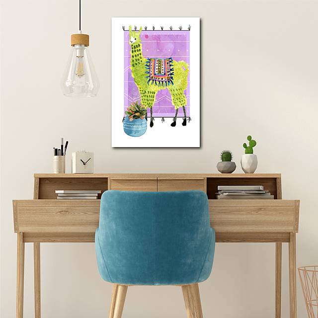 Kids Llama Snip II Purple Artwork - Thumbnail - Image 2