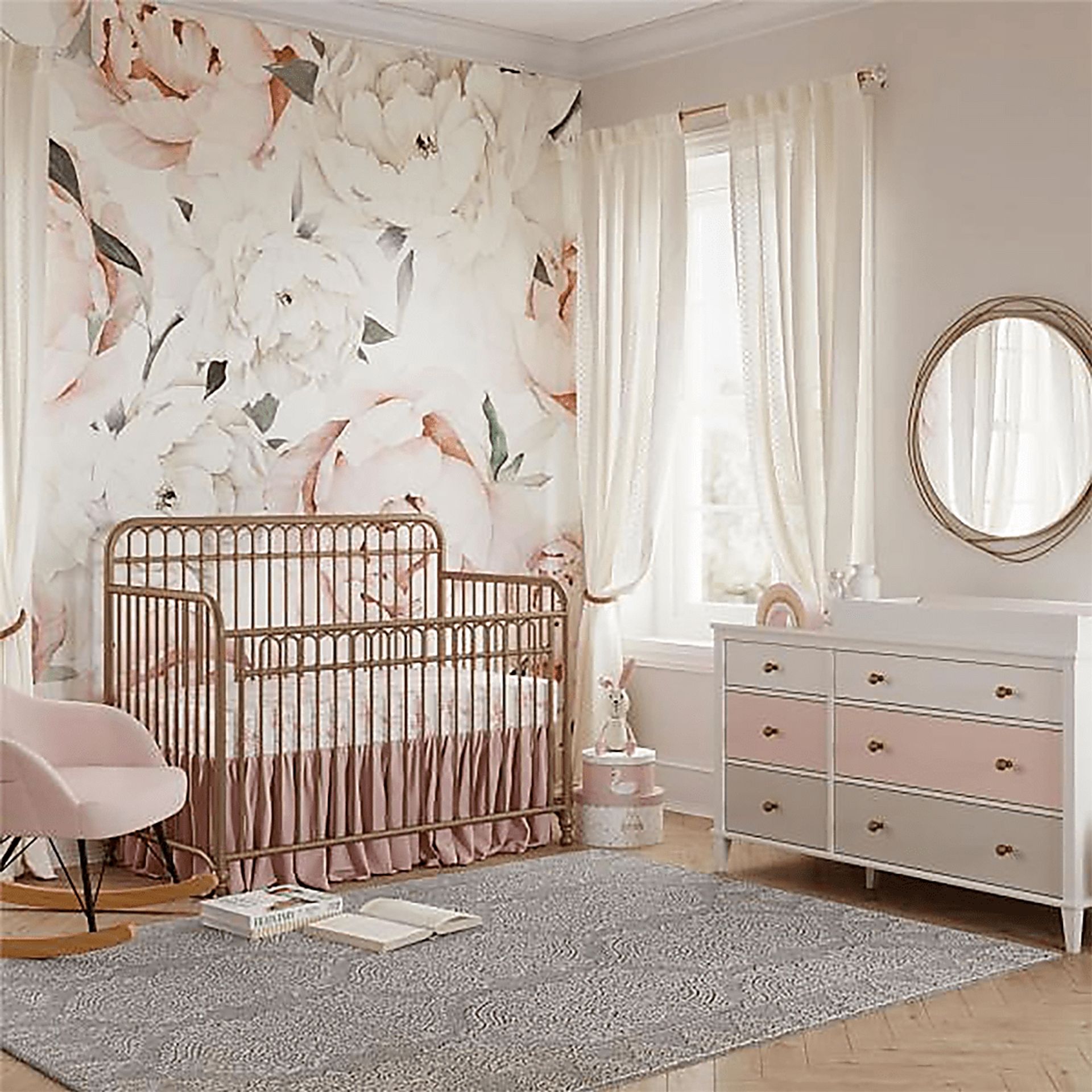 Kids Lolle Gold Convertible Crib - Image 2
