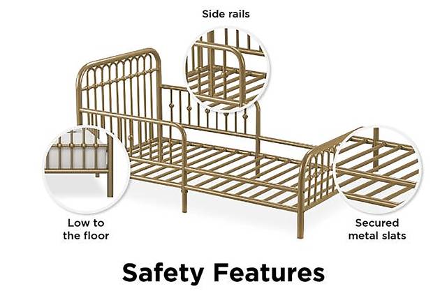 Kids Lolle Gold Toddler Bed - Thumbnail - Image 5