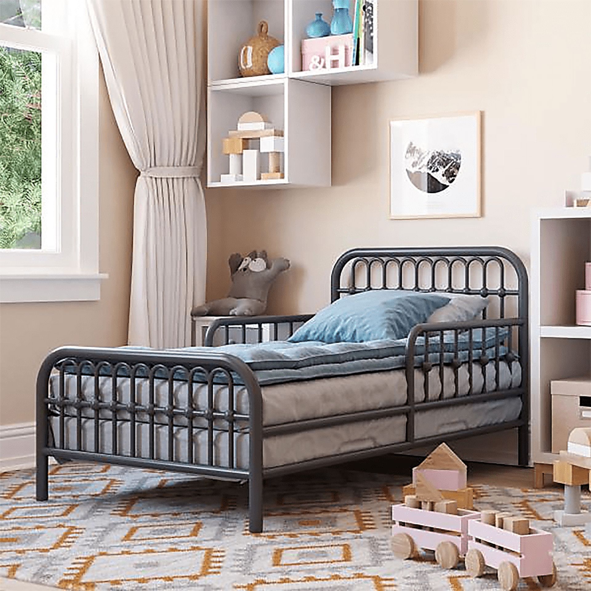 Kids Lolle Gray Toddler Bed - Image 2