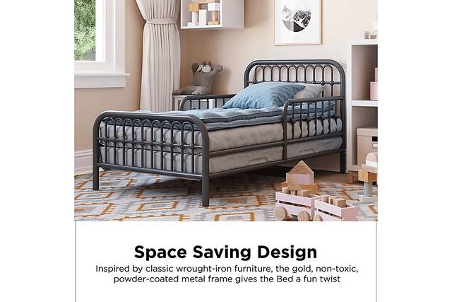 Kids Lolle Gray Toddler Bed - Thumbnail - Image 6