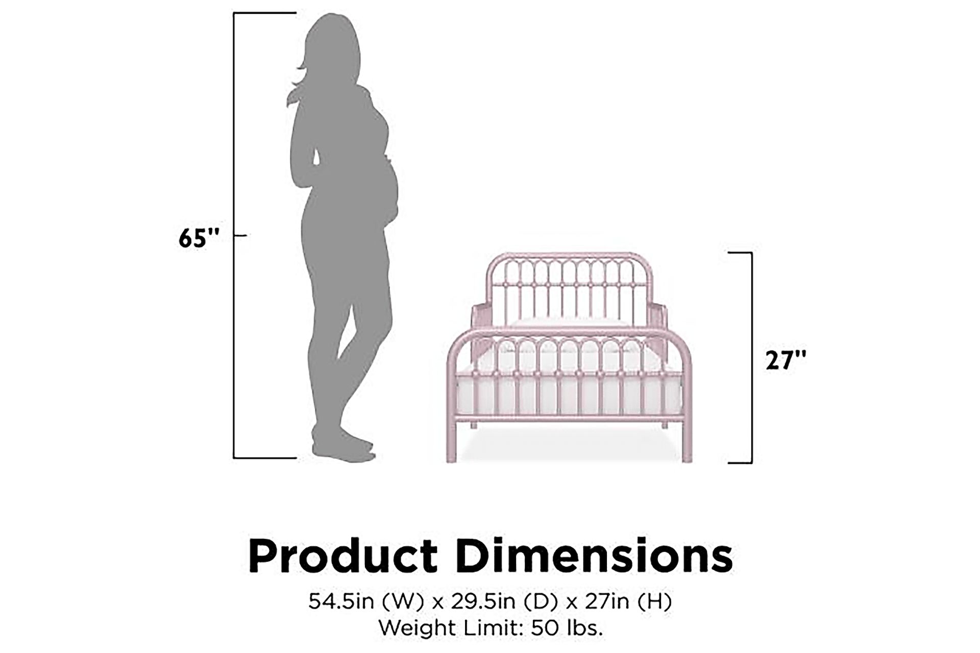 Kids Lolle Gray Toddler Bed - Image 9