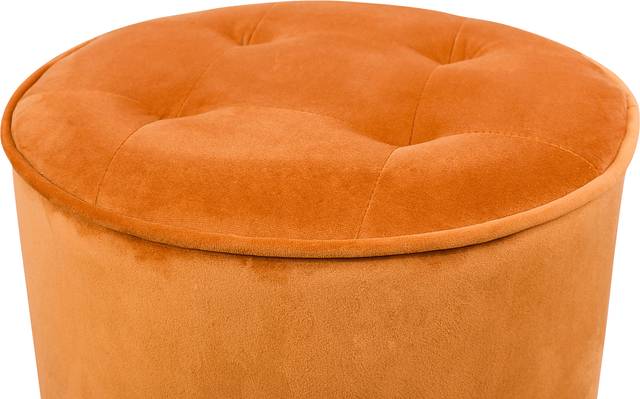 Kids Lomiller Orange Ottoman - Thumbnail - Image 2