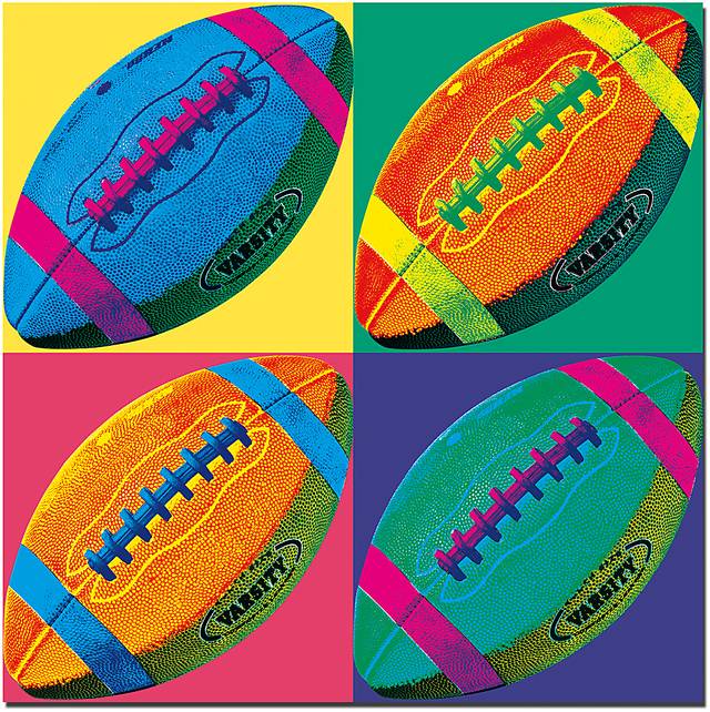 Kids Love Football Blue Wall Art - Thumbnail - Image 1