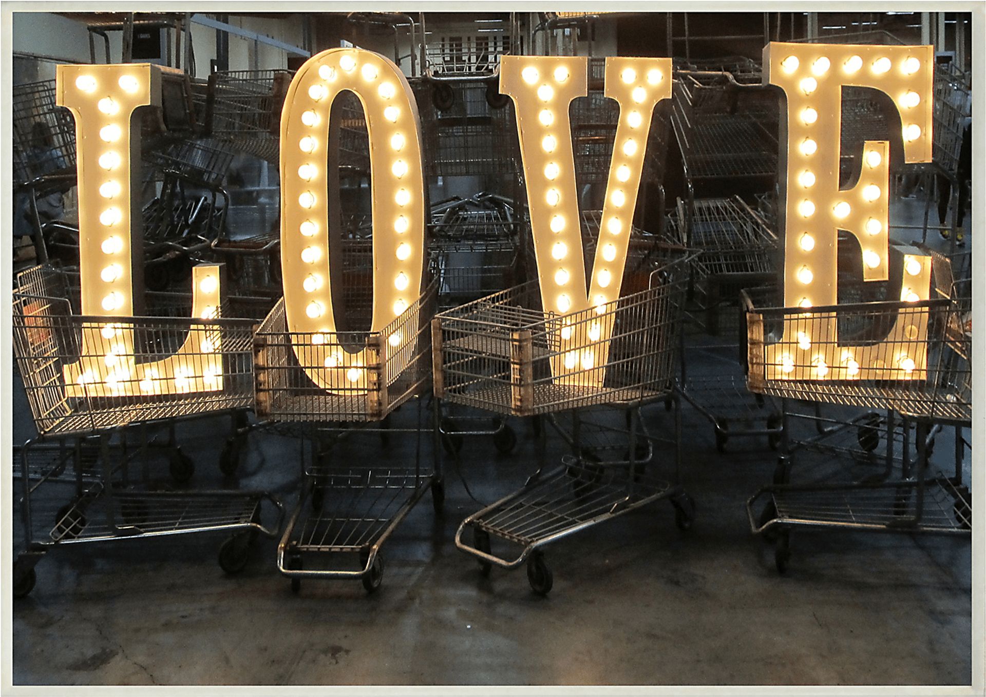 Kids Love Lights in Carts Artwork - Image 1
