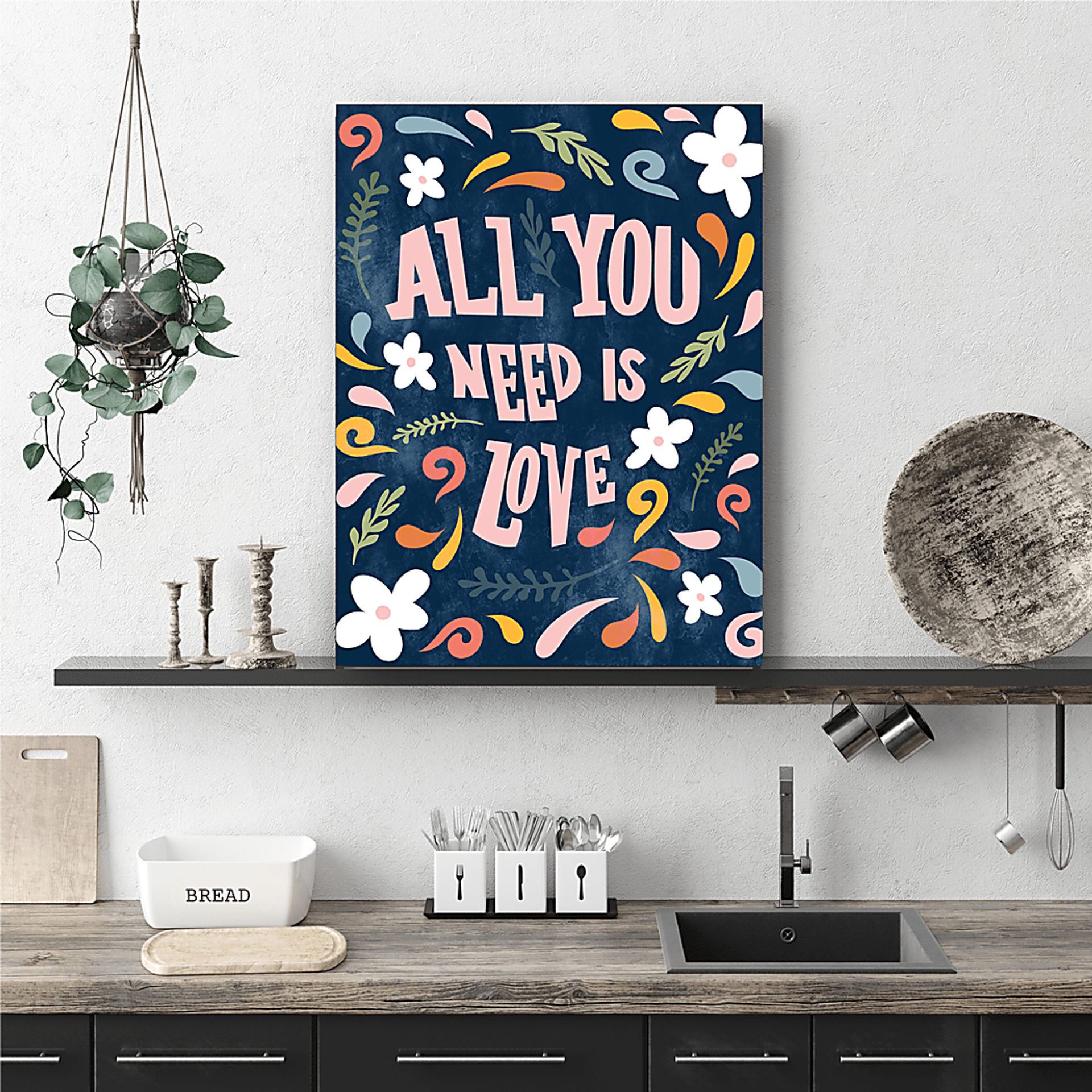 Kids Love Squibbles Navy Artwork - Image 2