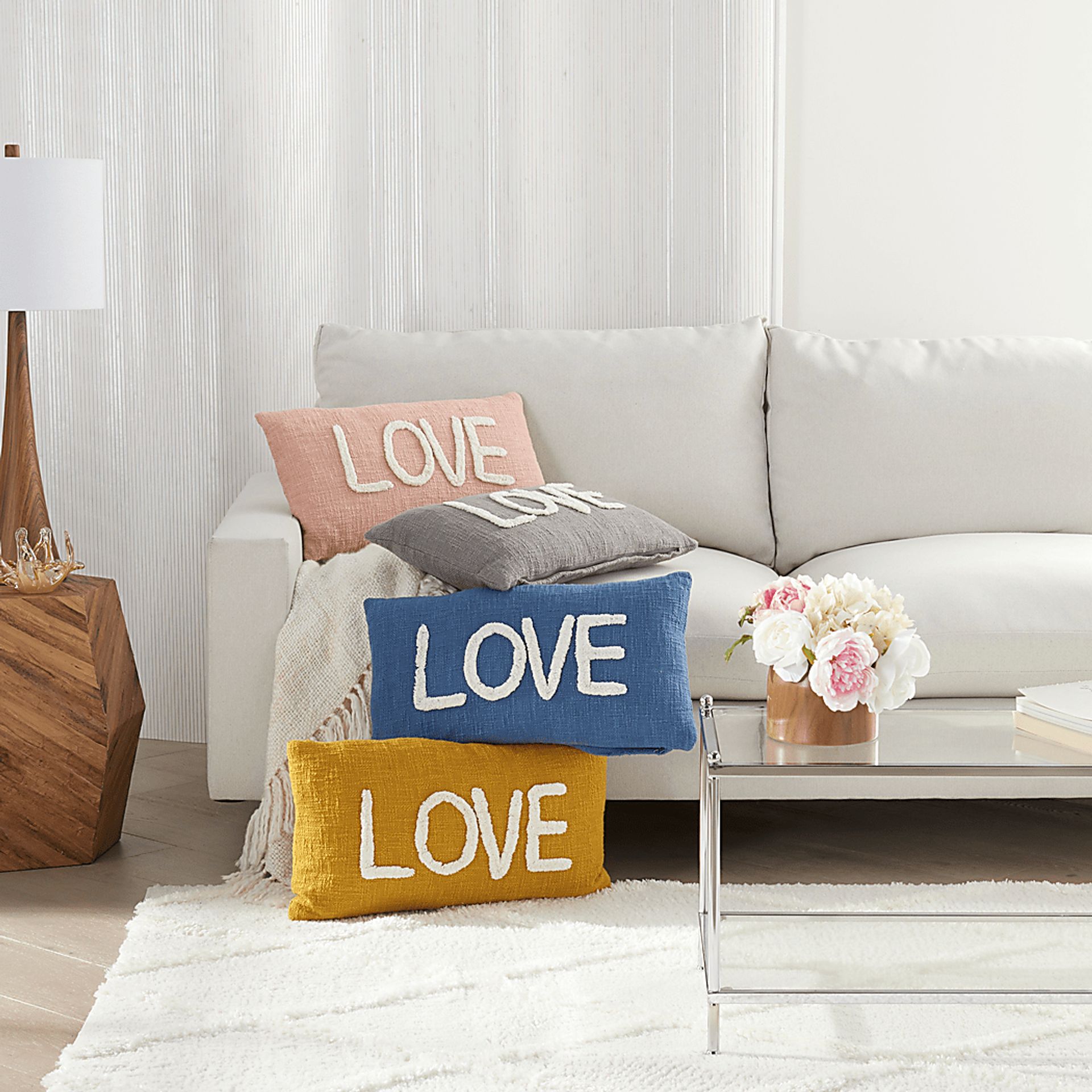Kids Loving Lane Blush Throw Pillow - Image 4