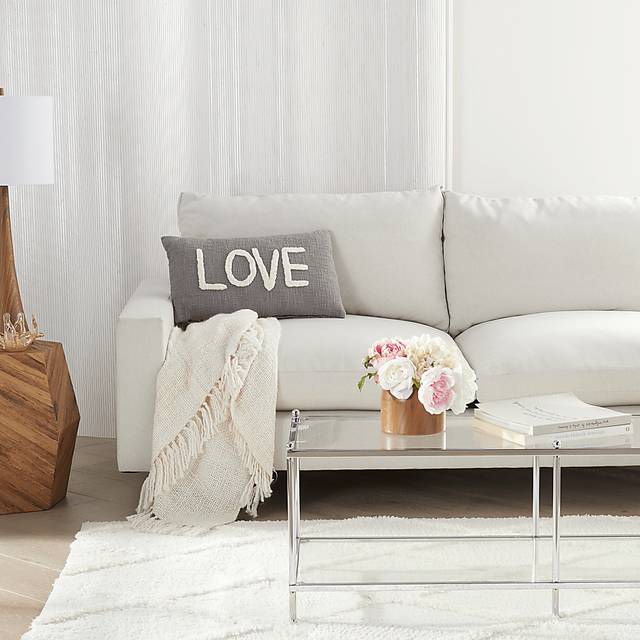 Kids Loving Lane Gray Throw Pillow - Thumbnail - Image 5
