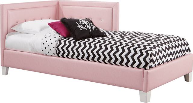 Kids Lucie Pink 3 Pc Twin Corner Bed - Thumbnail - Image 1