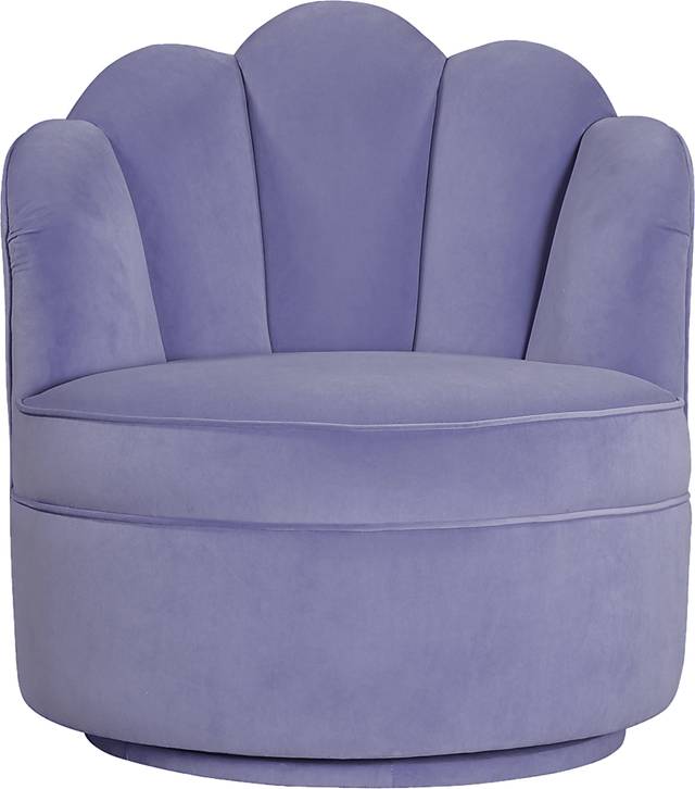 Kids Lucine Lavender Swivel Chair - Thumbnail - Image 2