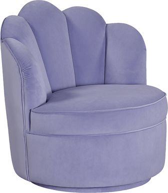 Kids Lucine Lavender Swivel Chair