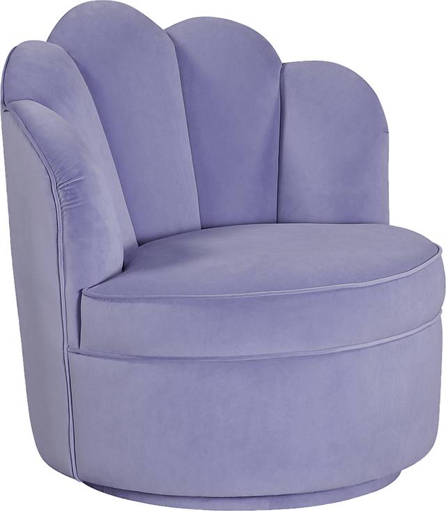 Kids Lucine Lavender Swivel Chair - Thumbnail - Image 1