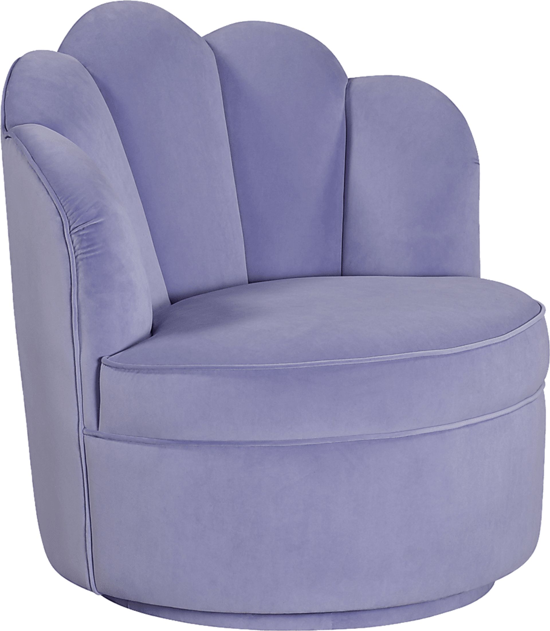 Kids Lucine Lavender Swivel Chair - Image 1