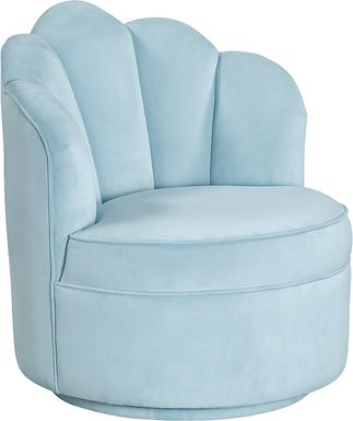 Kids Lucine Turquoise Swivel Arm Chai