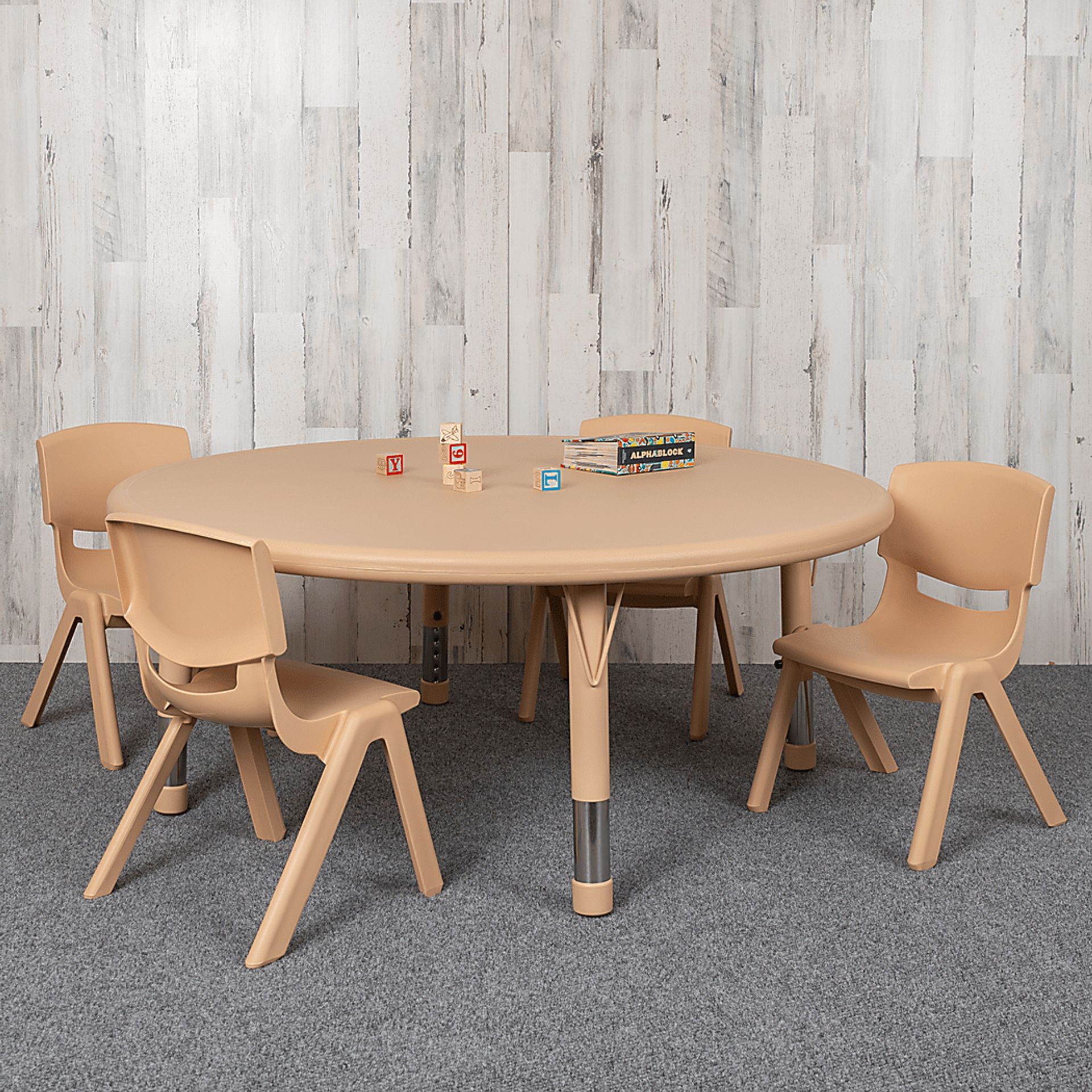 Kids Lugi Natural Toddler Table Set - Image 5