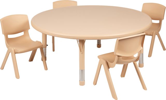 Kids Lugi Natural 5 Pc Toddler Table Set