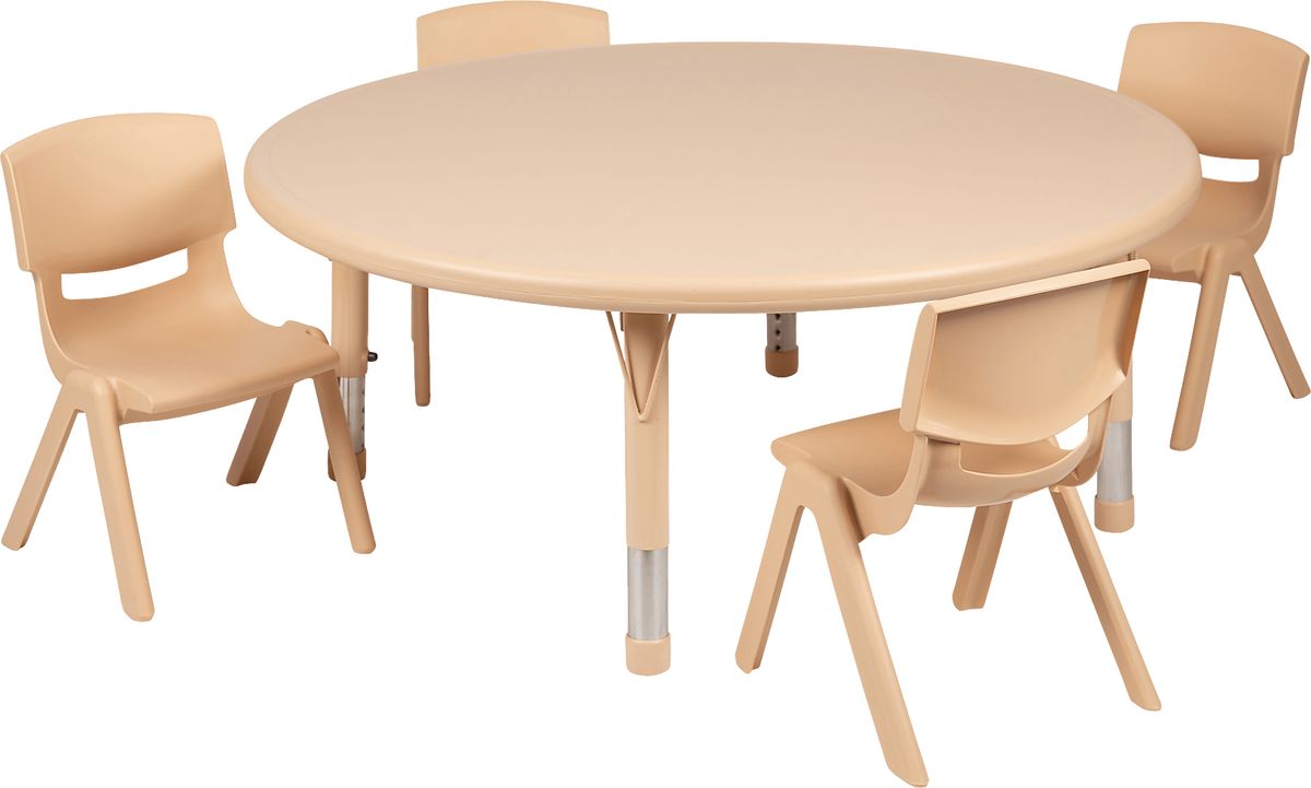 Dream Street Kids Round 5-Piece Storage Table Set