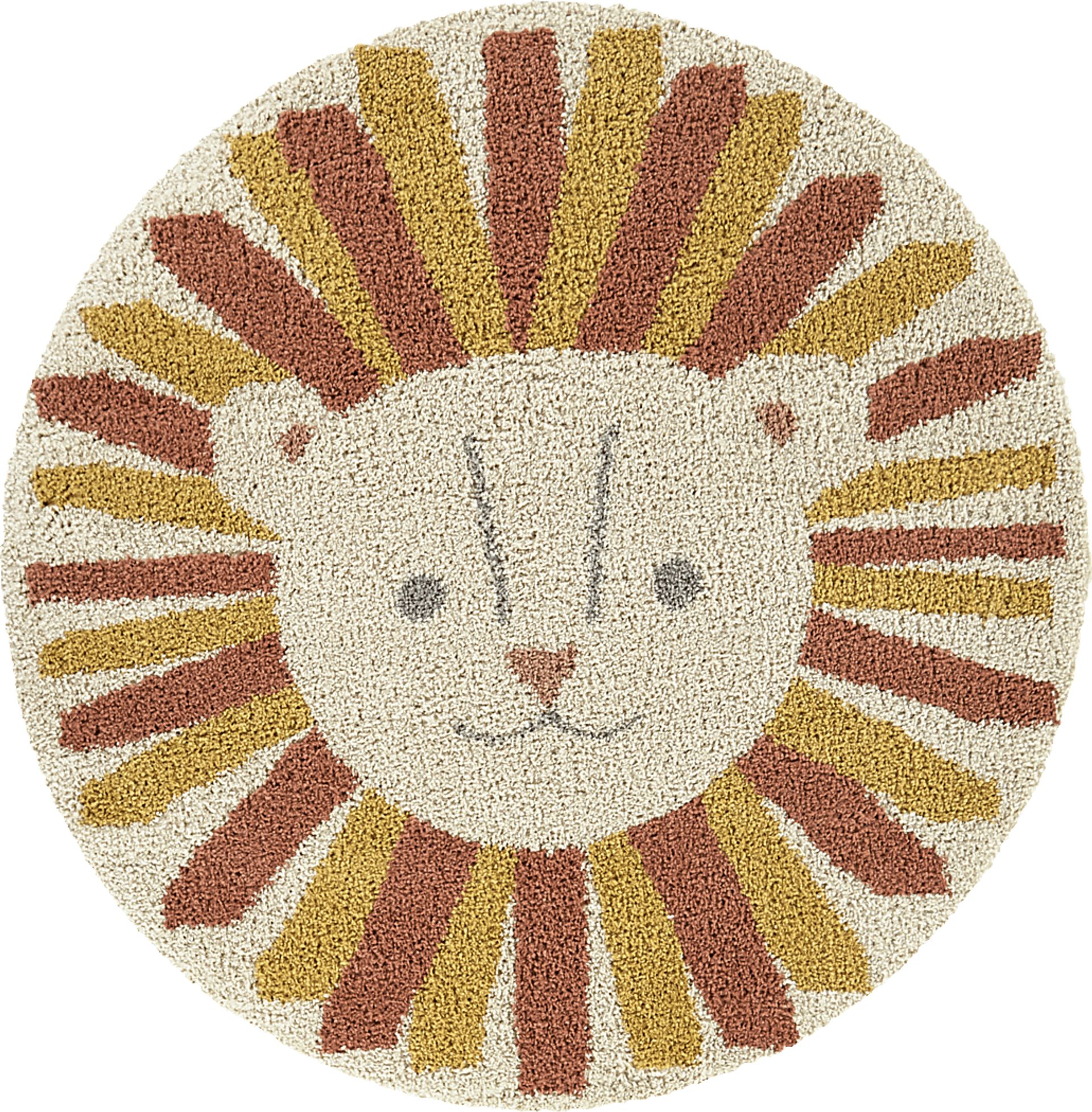 Kids Mabuni Cream 5'3 Round Rug - Image 1