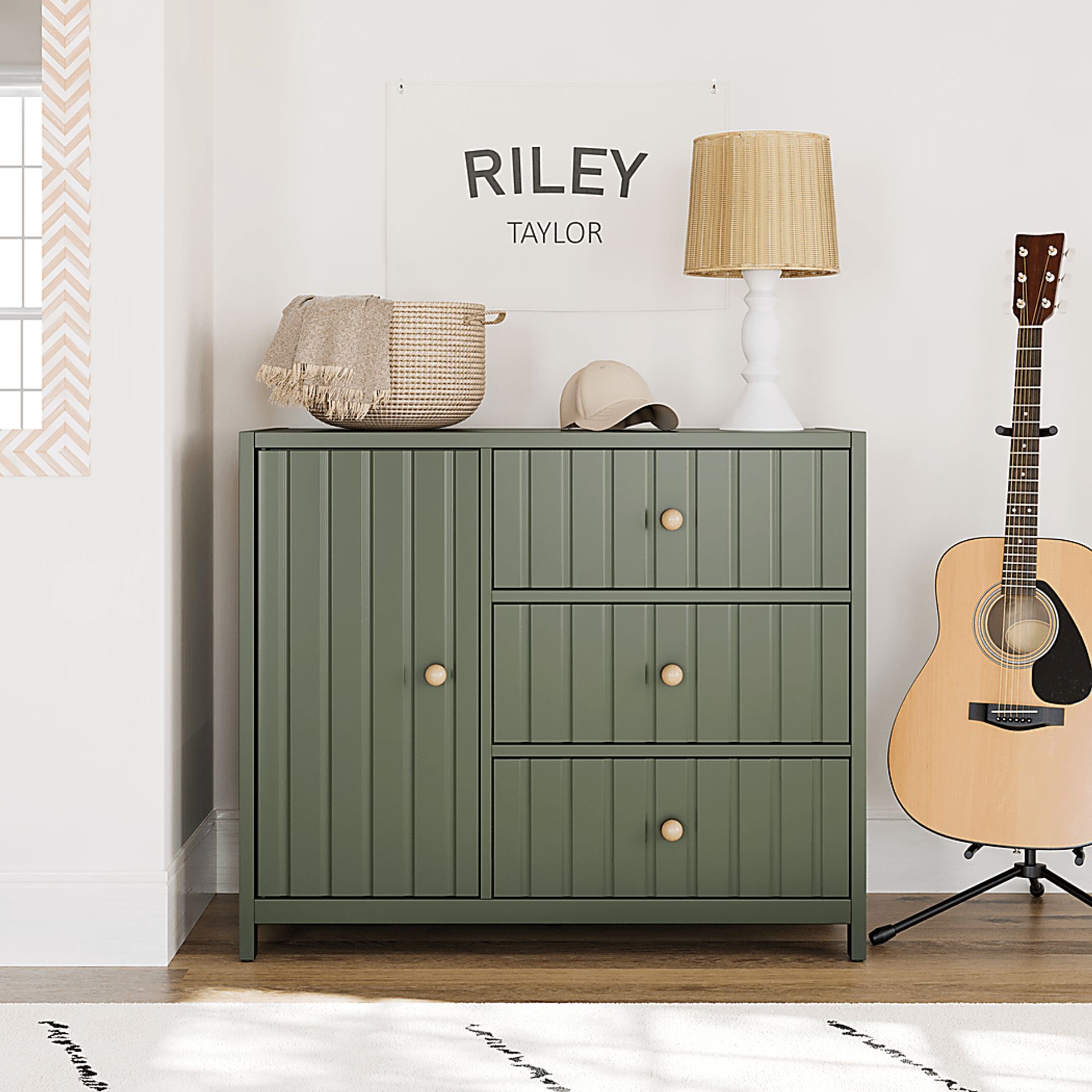 Kids Maelori II Olive Dresser - Image 2