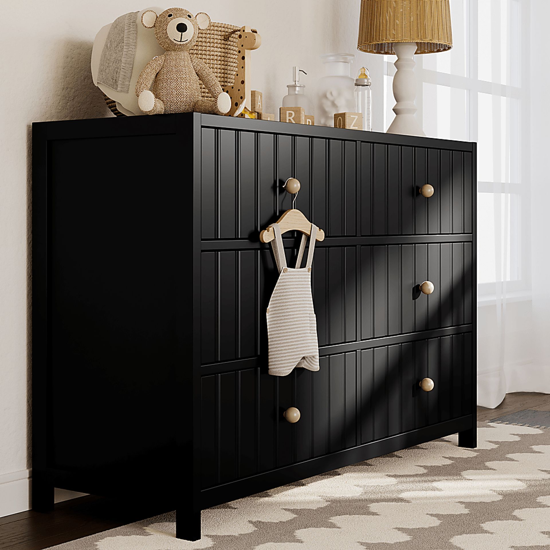 Kids Maelori III Black Dresser - Image 2
