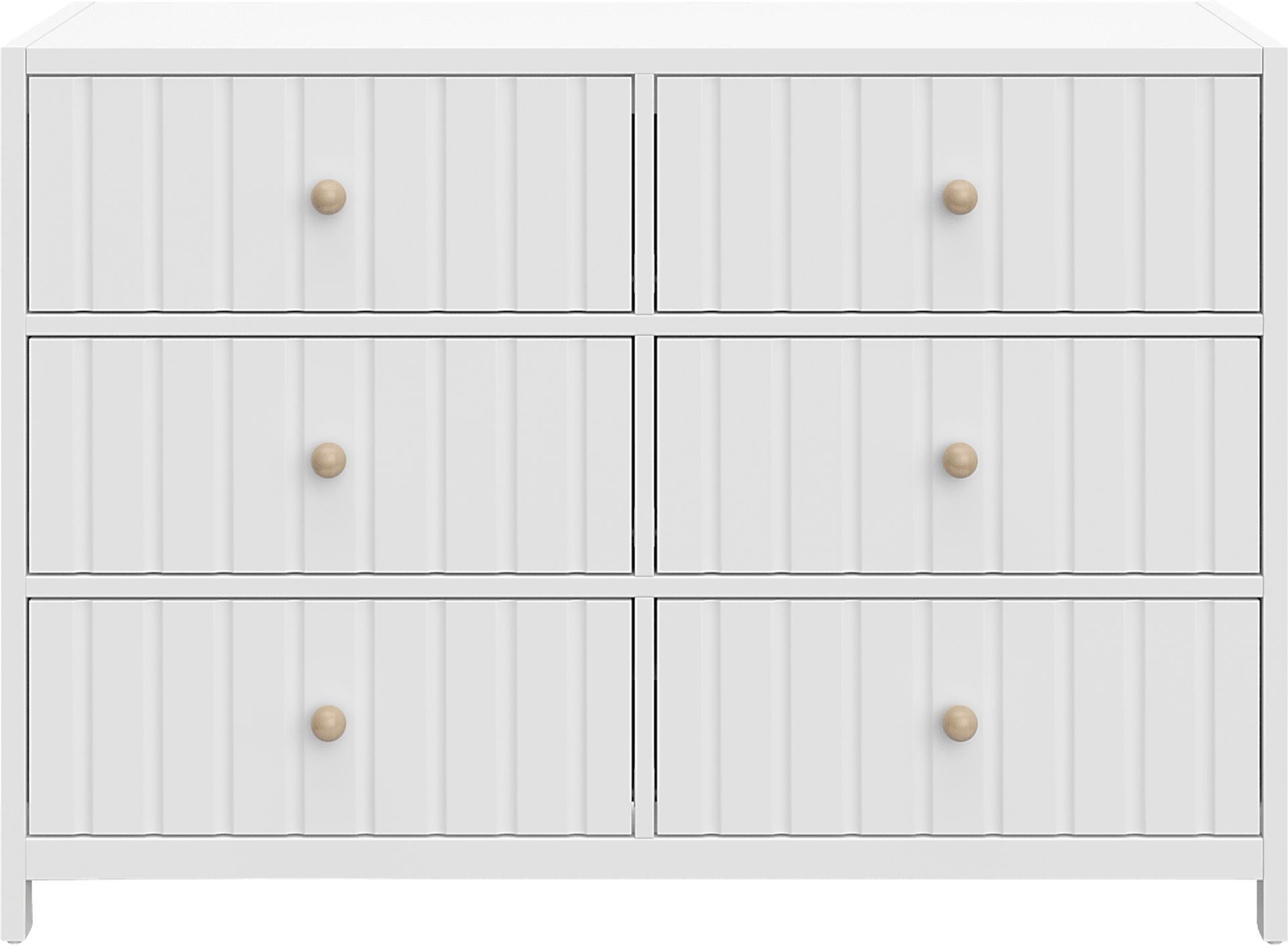 Kids Maelori III White Dresser - Image 3