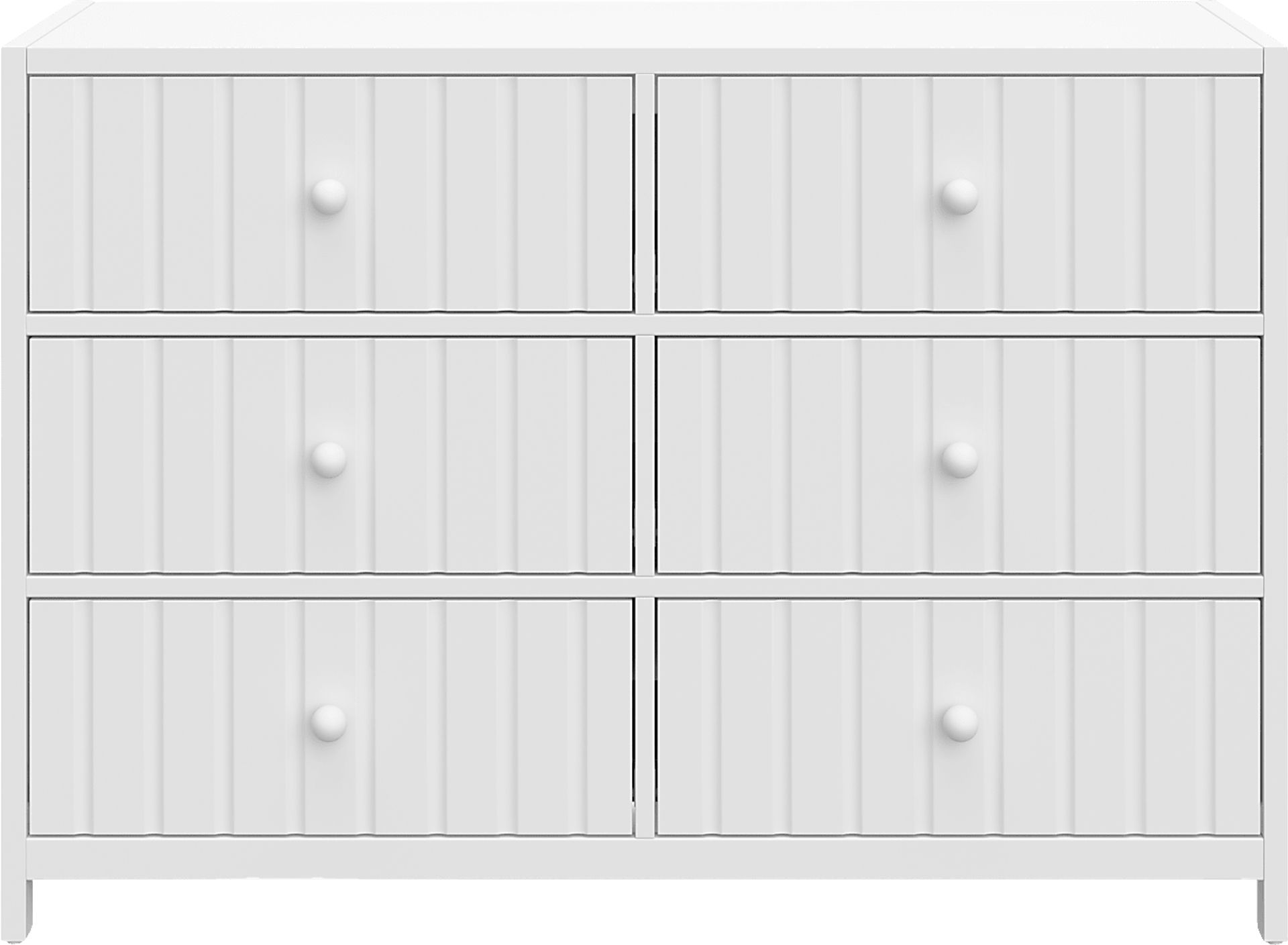 Kids Maelori III White Dresser - Image 8