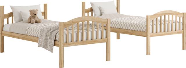 Kids Maglo Natural Twin/Twin Bunk Bed - Thumbnail - Image 8