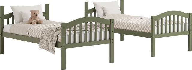 Kids Maglo Olive Twin/Twin Bunk Bed - Thumbnail - Image 4